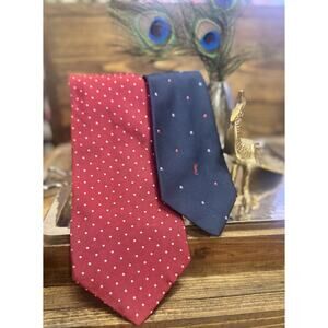 Two Designer Vintage Silk Ralph Lauren YSL Ties